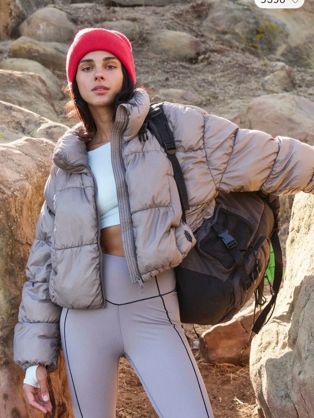 Free People In a Bubble Cropped Puffer Jacket - Women